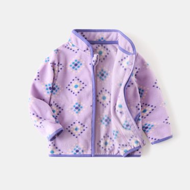 Long Sleeve Hoodless Casual Outwear and Jackets, Childrens Teddy Fleece Top Zipper Jacket With Flannel Double-Sided Fleece Top Jacket