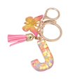 thumbnail image 2 of Porte-clés 26 Lettres Butterfly Femmes Compact Longue Durée Porte-Clés Décoration de Sac, 2 of 8