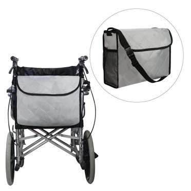 Langgg Sac de Rangement pour Fauteuil Roulant, Sac de Voyage Motorisé pour Aînés Gris