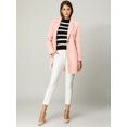 thumbnail image 2 of INSPIRE CHIC Manteau Long Classique à Manches Longues avec Revers Cranté pour Femmes, 2 of 6