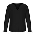 thumbnail image 3 of Birdeem Chemise Décontractée pour Hommes, Col en V, Manches Longues, Respirante, 3 of 6