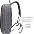 thumbnail image 3 of CUITING Convertible Backpack Shoulder bag Messenger Bag Laptop Case Business Briefcase Leisure Handbag Multi-functional Travel Rucksack Fits 17.3 Inch Laptop For Men / Women / Travel (gre, 3 of 7