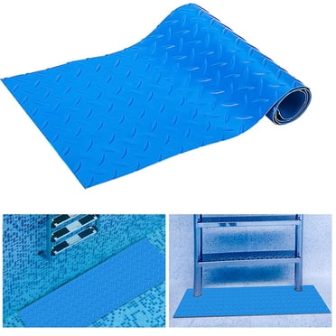 Riforla 1 Rouleau Tapis d'Échelle de Piscine 9"x23.6 Pouces Tapis de Marche Non Piscine Moyen Doublure de Tapis de Piscine pour Doublure de Piscine et Escaliers Protecteur A