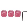 thumbnail image 3 of Guitar Volume Knob, Electric Guitar Knob 3Pcs Easy Installation Plastic With Wrench For Adjusting Pink, 3 of 8