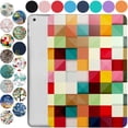thumbnail image 1 of iPad Mini 7.9 Inch 5 Gen [ Mini 5th Generation 2019 ] A2133 A2124 A2126 MUXH2LL/A MUXF2LL/A MUXG2LL/A Trifold Printed Slim Adjustable Stand Feature Case with TPU Heat Dissipation Back - Color Grid, 1 of 6