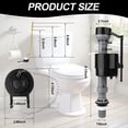 thumbnail image 4 of Universal Toilet Flusher Replacement Kit Toilet Flush Flapper Repair Kit Include Toilet Fill Valve Flapper Handle, 4 of 6