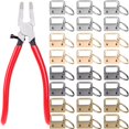 thumbnail image 1 of Matériel de Porte-Clés en Alliage Matériel de Porte-Clés Dur Pinces avec Clips de Queue Matériel Exquis pour Fabrication de Porte-Clés Intérieur Extérieur, 1 of 9
