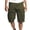 Army Green, variant on cllios Men Cargo Shorts Big and Tall Multi Pockets Outdoors Hiking 5 Inch Shorts Half Trousers with Button Zipper Baggy Work Work Shorts