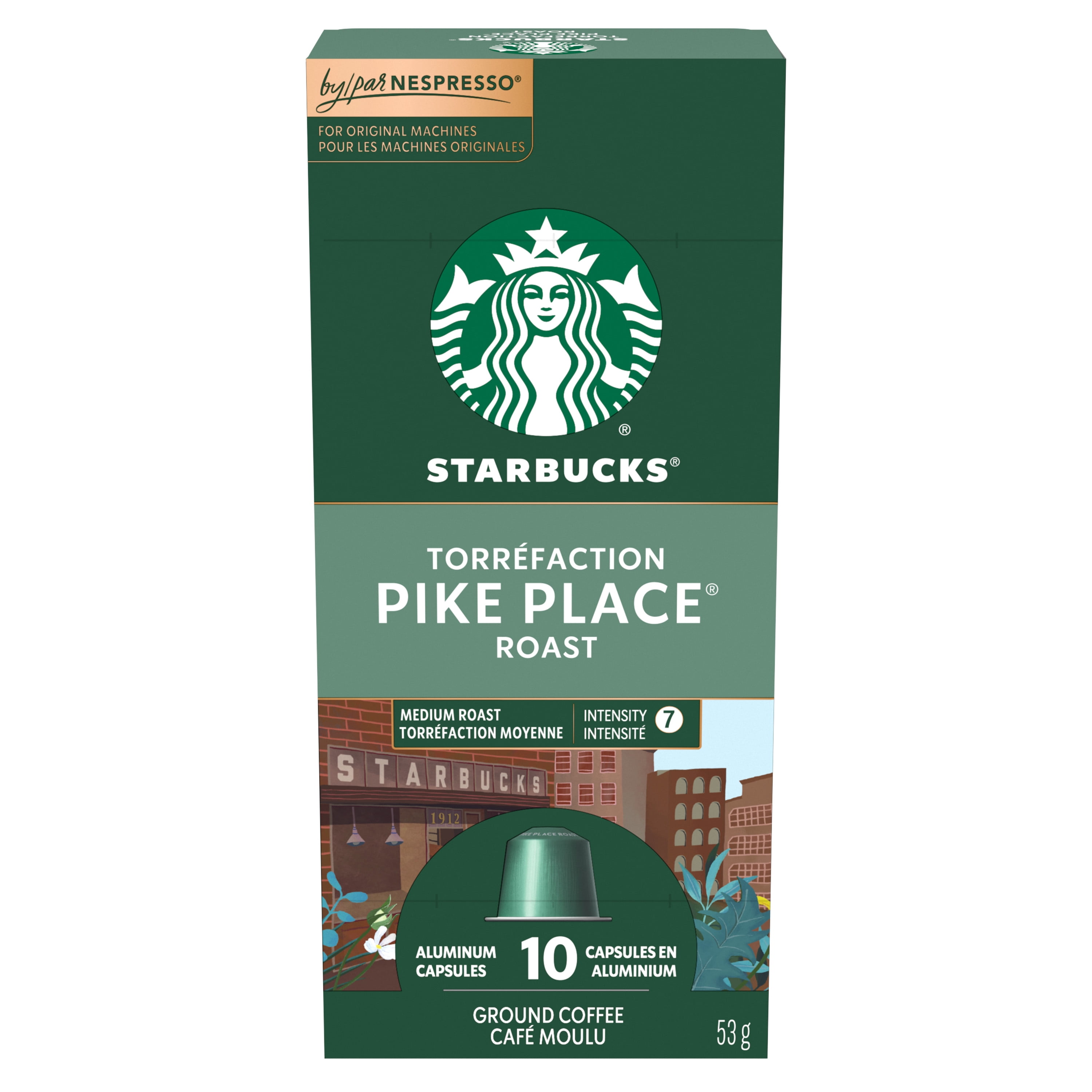 STARBUCKS By Nespresso Pike Place Roast Coffee Capsules