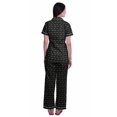 thumbnail image 4 of Moomaya Pajamas For Women Pj Set Printed Cotton Button Up Pajama Shirt Sleepwear, 4 of 6