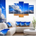 thumbnail image 1 of Clouded Blue Sky over Prairie - Landscape Canvas Art Print, 1 of 4