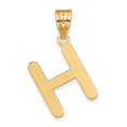 thumbnail image 3 of Diamond2Deal 14K Pendentif Initiale Lettre H en Or Jaune pour Femmes, 3 of 6