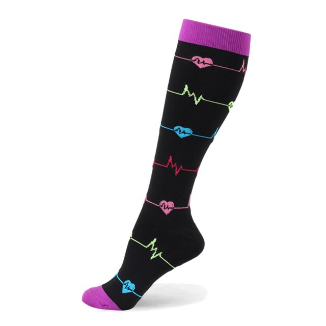 CAROOTU Compression Socks for Women & Men Circulation-Compression Socks 20-30 mmHg for Running Sport Nurse