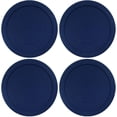 thumbnail image 1 of Lids For Pyrex And Anchor Round Glass Containers Works (2-Cups, Blue - 4 PACK), 1 of 6