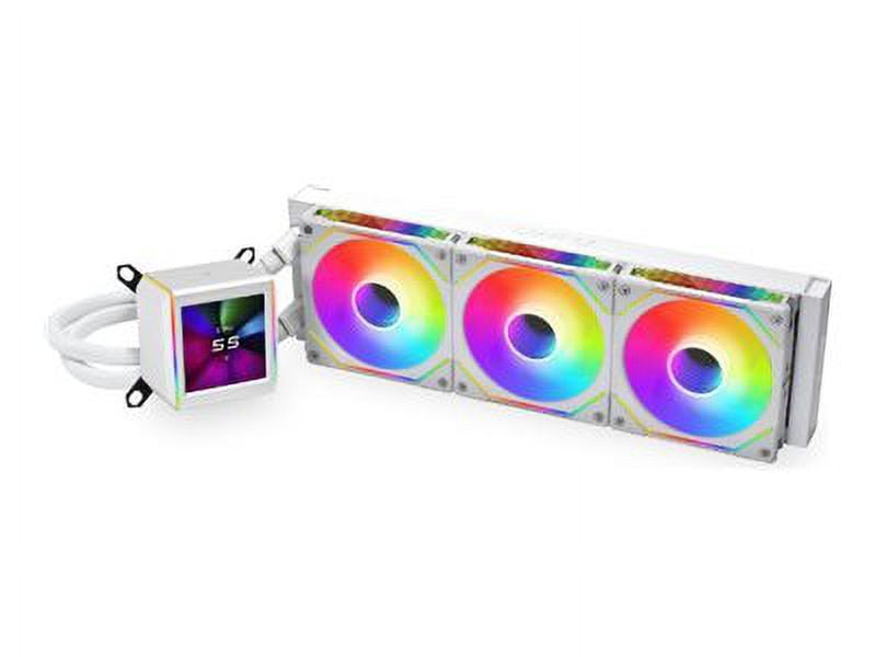Lian Li Galahad II LCD SL-INF - Processor liquid cooling system - top mountable, front mountable, side mountable - Radiator Size: 360 mm - (for: AM4, LGA1200, LGA1700, AM5, LGA115x Socket) - 120 mm - white