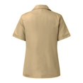thumbnail image 2 of Premier Blouse en Popeline à Manches Courtes / Chemise de Travail Unie, 2 of 3