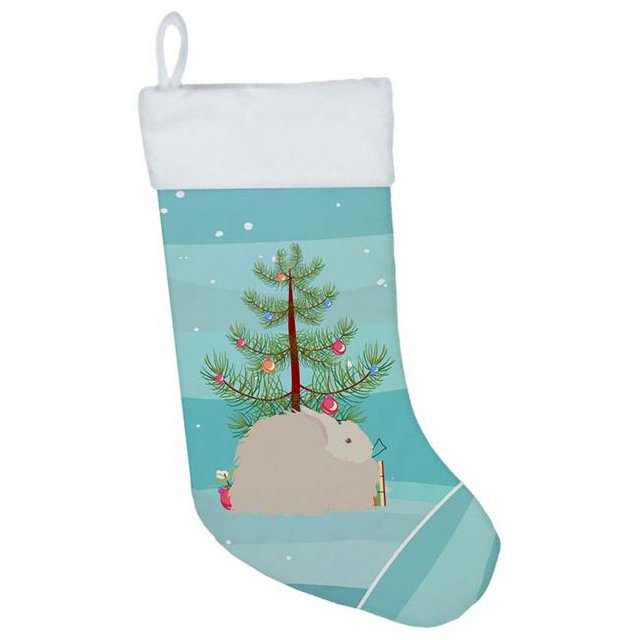 Carolines Treasures BB9326CS Bas de Noël Angora Moelleux Lapin