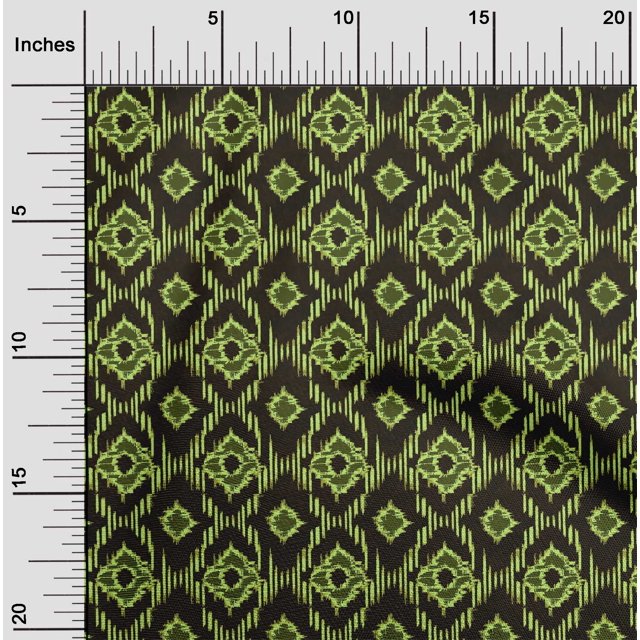 oneOone Polyester Lycra Fabric Diamond Kasuri Print Fabric BTY 56 Inch Wide