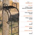 thumbnail image 3 of Big Game The Warrior Pro Échelle de Chasse au Cerf pour 1 Personne, Arbre d'Escalade, Noir, 3 of 11
