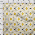 thumbnail image 3 of oneOone Georgette Viscose Yellow Fabric Check Sewing Material Print Fabric By The Yard 42 Inch Wide, 3 of 4