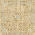 thumbnail image 1 of Ahgly Company Tapis d'Intérieur Carrés Abstraits Brun Or, Tapis de Zone Abstraits, 8 Pieds Carré, 1 of 6