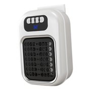 Tnarru Wall Outlet Space Heater Electric Heater Multifunctional Compact Fast Heating Mini Space Heater Personal Heater for Indoor RV White