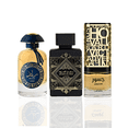 thumbnail image 1 of Lattafa Collection de Parfums de Ra'ed Luxe Gold, Bade'e Al Oud for Glory et Jasoor - EDP 100 ml (3,4 Oz) Parfums Longue Tenue d'Arabie, Parfums pour Hommes Original. (Ensemble), 1 of 4