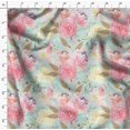 thumbnail image 4 of Soimoi Satin Silk Fabric Leaf Floral Printed Craft Fabric by The Yard 42 Inch Wide, 4 of 6