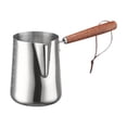 thumbnail image 2 of tamizeot Turkish Coffee Pot Multifunctional Stainless Steel for Kitchen Household Bar 1000ML Silver 600ML, 2 of 4