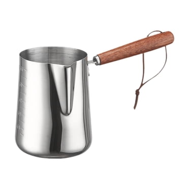GUOOL Cafetière Turque Chauffe-Lait en Acier Inoxydable pour Café, Maison, Bureau 600 ml