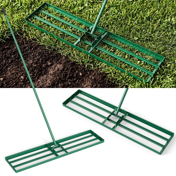 Costway Lawn Leveling Rake 42" x 10" Heavy Duty Level Lawn Tool for Garden Backyard/Lawn