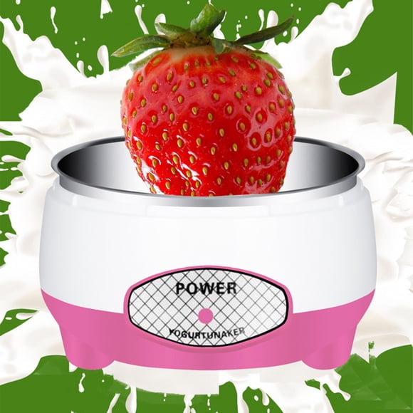Dvkptbk Frozen Yogurt Machine, Machine à Yogourt, Appareils Ménagers Fermentés Automatiquement avec Acier Inoxydable, Bricolage Déjeuner Bébés, Enfants, Usage Domestique