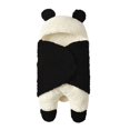 thumbnail image 1 of Newborn Baby Winter Fleece Warm Sleeping Bag Cotton Pure Color Swaddle Wrap Blanket, 1 of 5