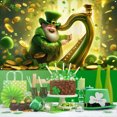 thumbnail image 1 of Ovzne St. Patrick's Background Spring Irish Holiday Celebration Party Flag On Clearance, 1 of 8