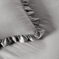thumbnail image 3 of Lush Decor Ruffle Skirt Bedspread Dark Gray 3Pc Set Queen, 3 of 6