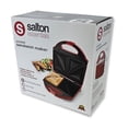 thumbnail image 4 of Salton Essentials - Compact Sandwich Grill with Non-Stick Cooking Surface, Red, 4 of 7