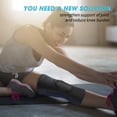 thumbnail image 3 of NEENCA [2 Pack] Silicone Spring Knee Pads, Sport Knee Brace, Knee Compression Sleeve Support for Knee Pain, Running, Workout, Climbing, Hiking, Gym, Blue, L, 3 of 6