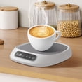 thumbnail image 2 of TIELUTT Chauffe-Tasse à Café pour Bureau Chauffe-Tasse à Café avec Contrôle de la Température pour Chargeurs de Bureau 6 Napperons de Table et Tapis Napperons Rigides pour Table à Manger Grands Napperons Ronds 4 Napperons pour Tables d'Appoint, 2 of 5