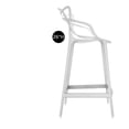 thumbnail image 3 of Plata Décor Import Inc White Keeper Stool 26'', 3 of 4