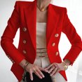 thumbnail image 2 of Heliisoer Business Elegant Office Work Women Lady Solid Button Suit Jacket Coat, 2 of 3