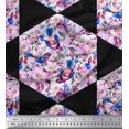 thumbnail image 1 of Soimoi Rayon Fabric Leaves,Bird & Floral Patchwork Decor Fabric Printed Yard 42 Inch Wide, 1 of 3