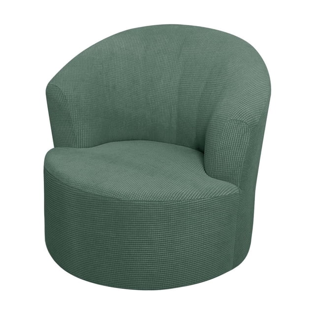 Cxui Housse Extensible pour Fauteuil pour Fauteuil Tonneau Pivotant, Housse Élastique pour Fauteuil Inclinable Moderne, Housse de Canapé pour Fauteuil Club, Lavable à la Machine (1 Pcs) Vert Pois