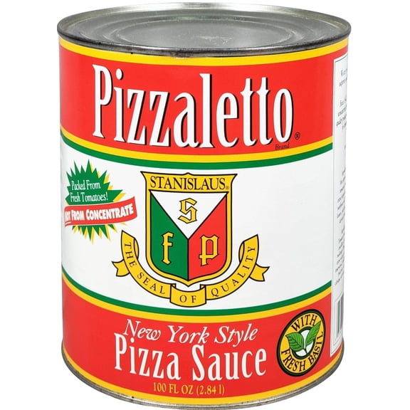 Pizzaletto - Pizza Sauce - w/Basil - 100oz - 1ct - Aromatic Herb Infusion & Authentic Pizzeria Quality (1ct)