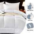 thumbnail image 4 of Birdeem Bed Quilt Large - Quilted All Season Down Quilt with White Lightweight Quilt Angled Label - Machine Washable Large 59X 79 Inches, 4 of 6