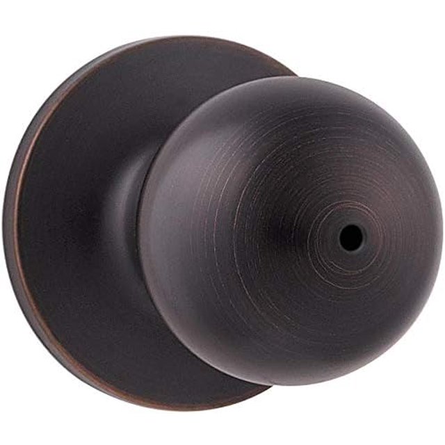 Regina Satin Nickel Front Door Knob with Lock and Key Exterior/Interior Door Handles with Lock Keyed Entry Door Knobs for Front Door Bedroom Bathroom & Office Traditional Home Décor