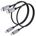 thumbnail image 1 of BENFEI Short USB C Fast Charging Cable(1ft, 2 Pack, 10Gbps, 60W, Silicone Cable) Compatible with iPhone 15 Plus/15 Pro Max, MacBook Pro, iPad Pro Air 4, Samsung Galaxy S23+ S22 S21 Ultra, 1 of 1