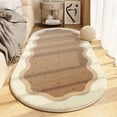thumbnail image 2 of VogueV Faux Sheepskin Rug - Soft Cream Bedroom Carpet for Floor Decor Coffee, 2 of 4
