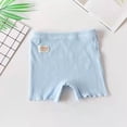 thumbnail image 1 of MKOSPLRT Ribbit Knit Shorts for Toddler Girl High Waist Stretch Shorts Basic Solid Color Summer Shorts Cute Lettuce Leggings for 2-10Y, 1 of 5
