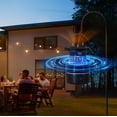 thumbnail image 3 of Sunjoy Solar Bug Zapper Insect Trap with Suction Fan, Solar and Battery Powered Garden Light with Insect Control Function, 3 of 16
