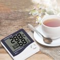 thumbnail image 3 of Zootealy HTC-1 Large Screen Hoom Thermometer Hygrometer Indoor Electronic Thermometer with LCD Display Electronic Alarm Clock, 3 of 8